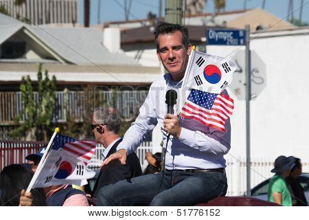 Michael Garcetti Los Angeles Mayor at 40th LA Korean Festival