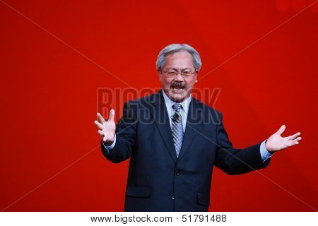 San Francisco, Ca, Sept 22, 2013 - San Francisco Mayor Edwin Lee Welcomes Oracle Openworld 2013 Conf
