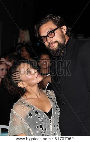 LOS ANGELES - MAR 18:  Lisa Bonet, Jason Momoa at the 