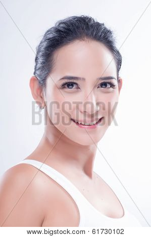 Woman in white