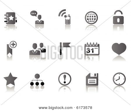 Web icons, social and blog