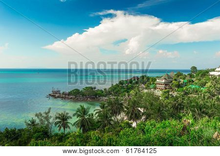 Tropic island view