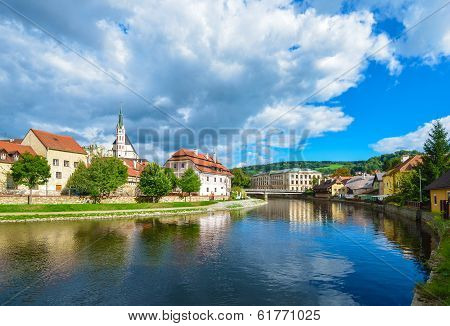 Cesky Krumlov On The Vltava River