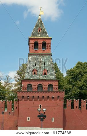 Blagoveschenskaya Tower Of Moscow Kremlin, Russia