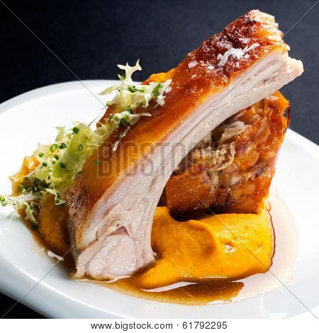Appetizing Roasted Piglet.