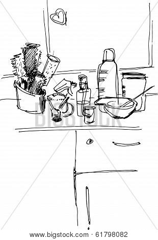 Workstation Table Master Barber