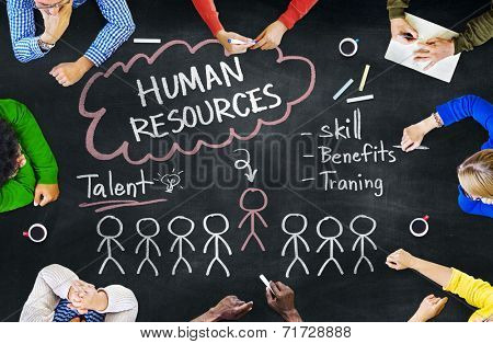 Group of People Discussing About Human Resources Concept