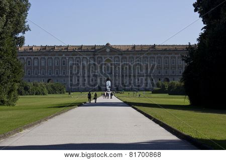 Caserta Royal Palace, Main Park and retro facade