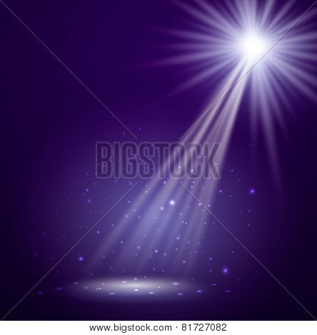 Stage. Vector illustration.