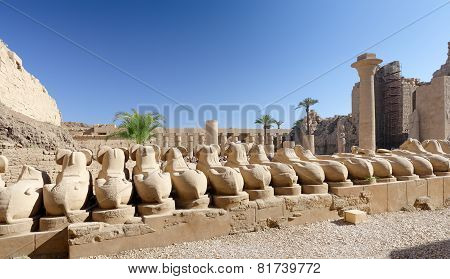 The Karnak Temple , Luxor, Egypt.