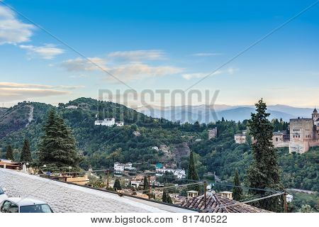 The Alhambra In Granada, Andalusia, Spain.