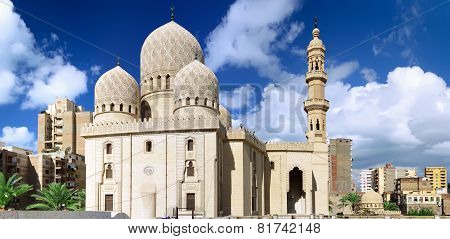 Mosque Of Abu El Abbas Masjid, Alexandria, Egypt.