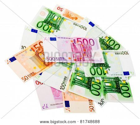 Various Euro Banknotes