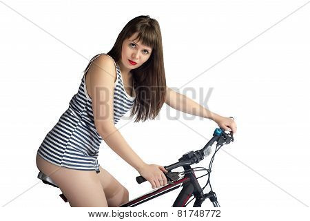Girl With Bicycle