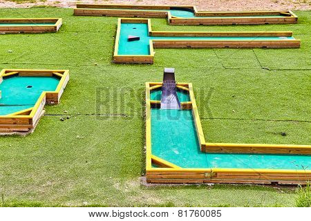 Mini-Golf field.