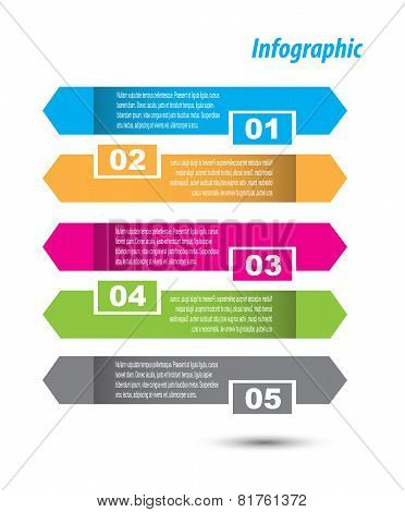 Modern design template, can be used for info-graphics,graphic or website layout vector