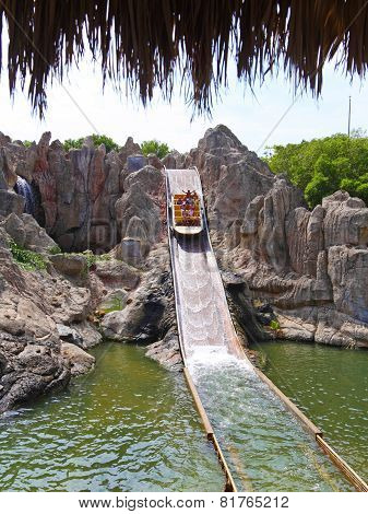 PORT-AVENTURA, SPAIN - SEPT, 06:Amusement park in Spain near Salou- Port Aventura.