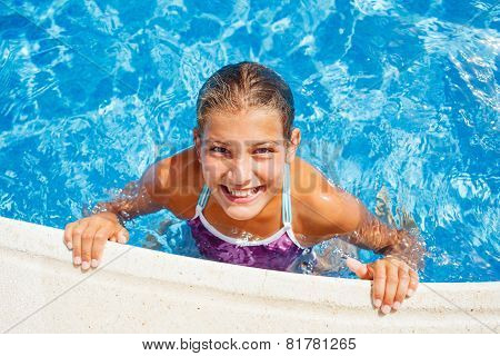 Girl in the pool