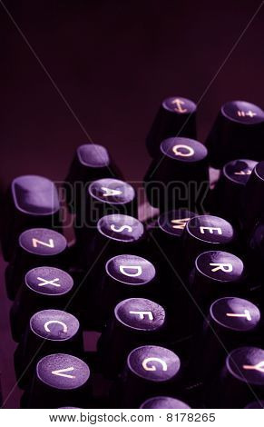 Teclas de la máquina de escribir