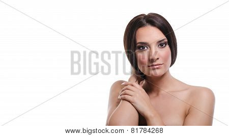 Beatiful Girl Holding Her Hair