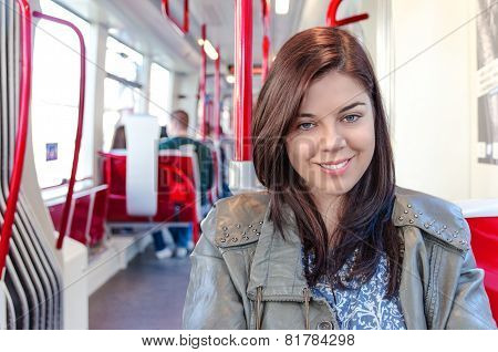 Girl In A Public Transport