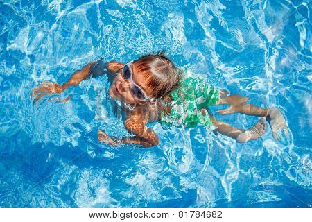 Boy in the pool