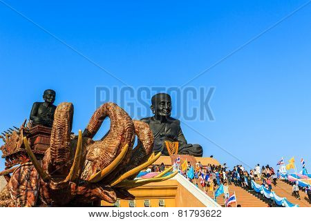 Luang Phor Tuad Buddha In Wat Huai Mongkhon Temple Hua Hin, Thailand.