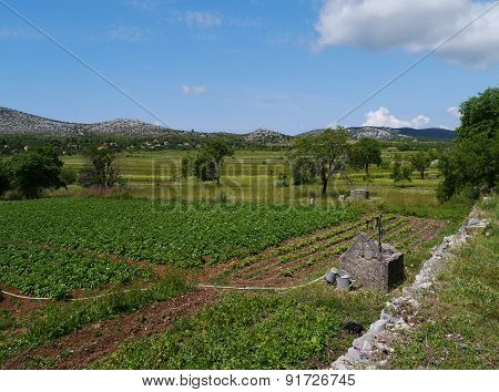 A water pulley at the Croatian countryside