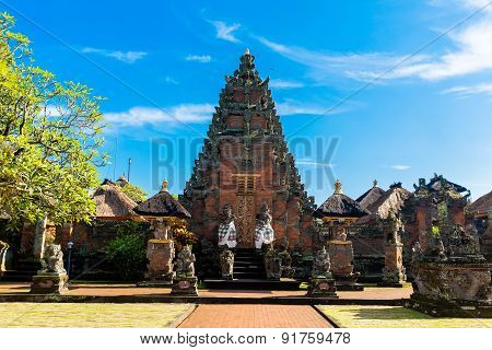 Main Entrance Of Country Temple In Bali,indonesia.