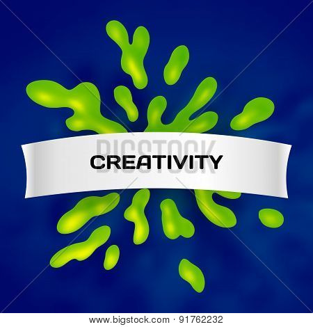 Abstract toxic vector color splash background paint fluid colorful ink splatters. Isolated creative