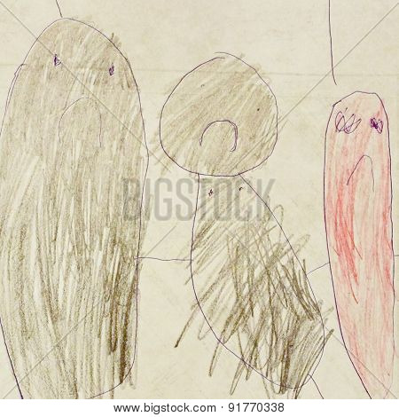 Abstract Children Drawing