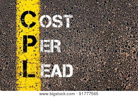 Business Acronym Cpl As Cost Per Lead
