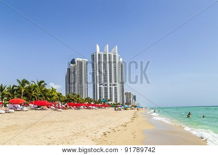 Woman Enjoys Jade Beach