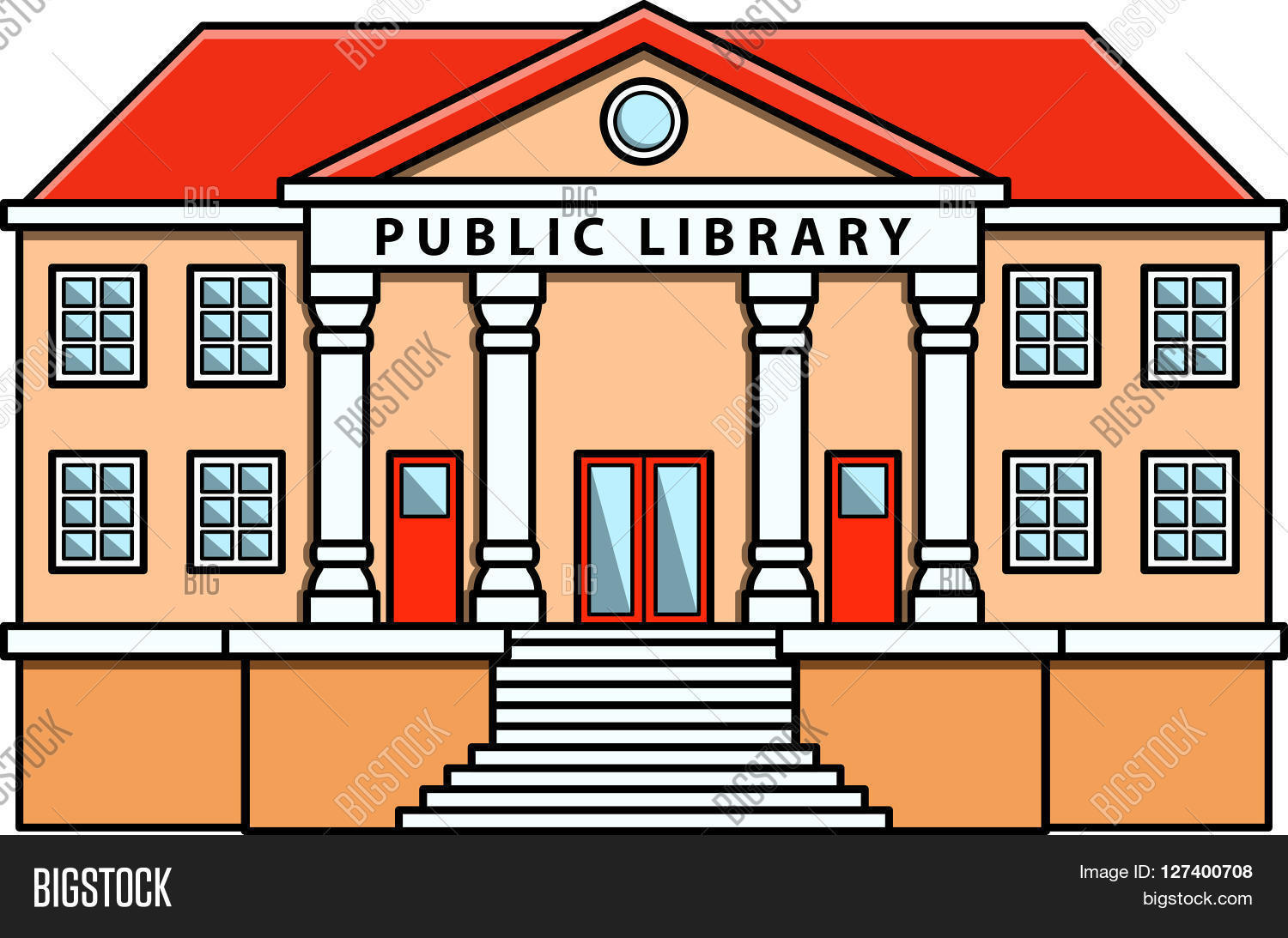 Public Library Doodle Vector & Photo (Free Trial) | Bigstock