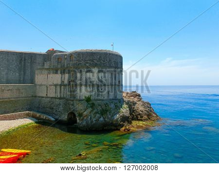 The old fort Lovrjenac in Dubrovnik, Croatia