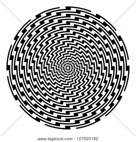 Design Monochrome Illusion Background