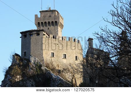 Rocca della Guaita the most ancient fortress of San Marino Republic