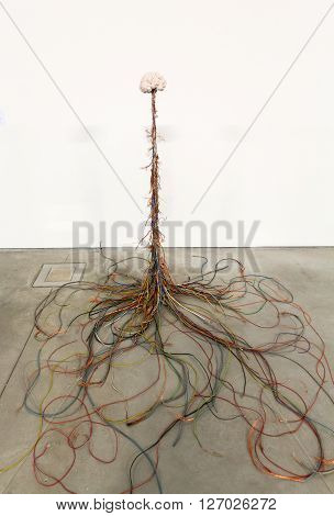 Cracow Poland - April 21 2016: Cracow - Mocak Museum Of Contemporary Art. New Exhibition - Medicine 