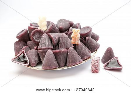 This pyramid shape of an cuberdons is a very tasty candy from Ghent