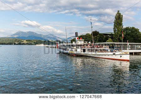 View Of The City Of Lucerne In Switzerland