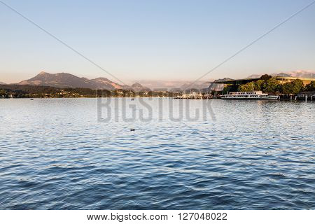 View Of The City Of Lucerne In Switzerland