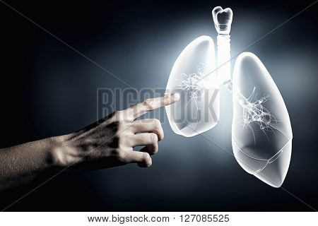 Lungs health concept