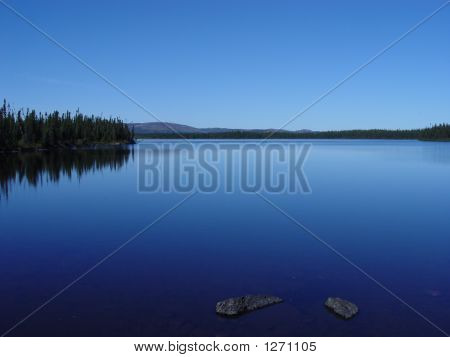 Lago di calma nel Labrador