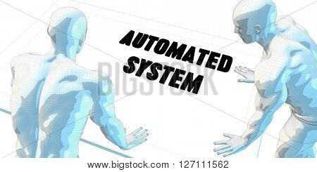 Automated System Discussion and Business Meeting Concept Art 3D Illustration Render