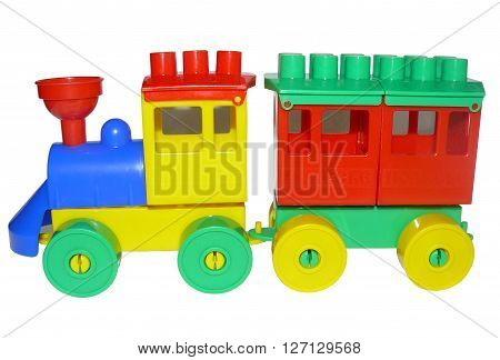 Toy steam train
Prefabricated plastic train - toy for children.