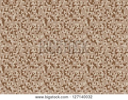 safari camouflage seamless pixel pattern vector illustration
