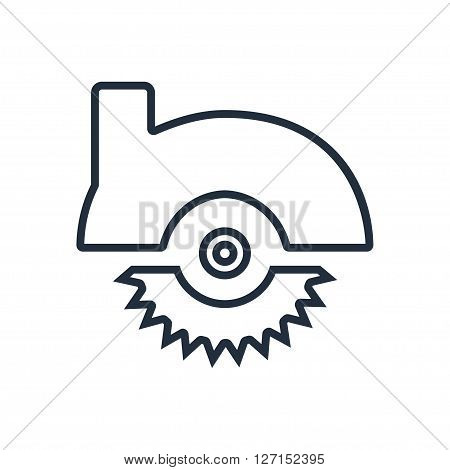 Circular saw icon. Vector illustration. Vector symbols.