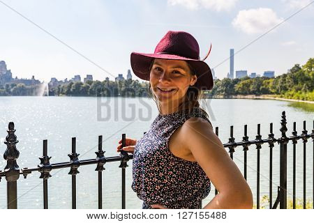 Girl In Central Park, Jacqueline Kennedy Onassis Reservoir, New York