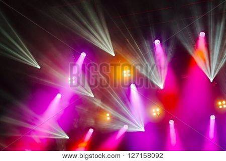 Stage lighting at a concert