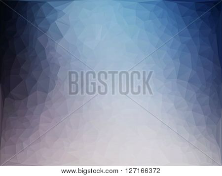 Abstract blue white ice background texture polygonal vector